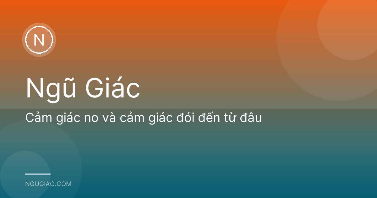 Cảm giác no và cảm giác đói đến từ đâu