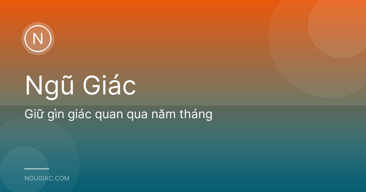 Giữ gìn giác quan qua năm tháng